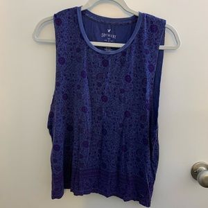 Soft & Sexy Floral Pattern Muscle Tank